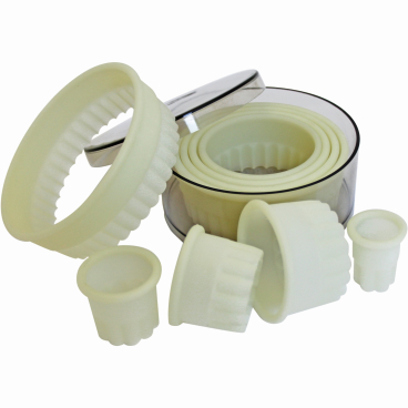 SCHNEIDER Ausstechersatz aus Nylon, rund 9-teiliges Set, gezackt - Bild-Darstellung des Produktes 1