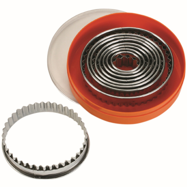 SCHNEIDER Ausstechersatz aus Edelstahl, oval 9-teiliges Set, gezackt - Bild-Darstellung des Produktes 1