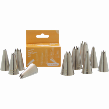 SCHNEIDER Sterntüllen im Satz, Edelstahl 10-teiliges Set - Bild-Darstellung des Produktes 1