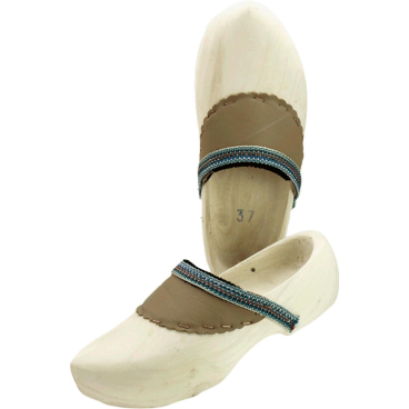 Potthoff Holzschuhe mit Lederbesatz, komfortabel und stilvoll, Paar. 33 - Bild-Darstellung des Produktes 1