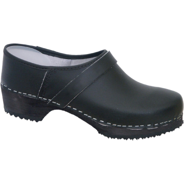 Potthoff Clogs mit geschlossener Ferse, Leder, schwarz, Größe 46. Ferse geschlossen - Bild-Darstellung des Produktes 1