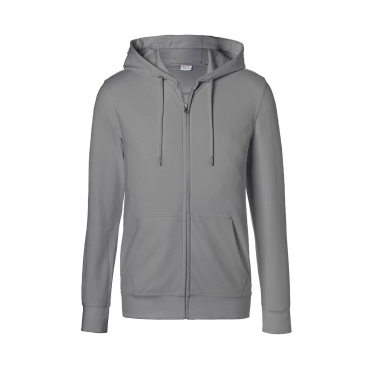 Kübler Workwear Kapuzen‑Sweatjacke, Unisex, Grau, Gr. M, 50% Baumwolle/50% Polyester. M - Bild-Darstellung des Produktes 1