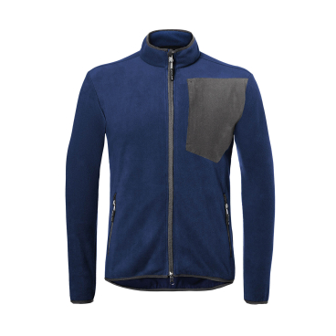 Kübler Fleecejacke Herren, dunkelblau/anthrazit, XXL, 100% Polyester. XXL - Bild-Darstellung des Produktes 1
