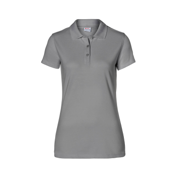 Kübler Workwear Damen Polo-Shirt kurzarm, grau, 50% Baumwolle/50% Polyester, Größe L. L - Bild-Darstellung des Produktes 1