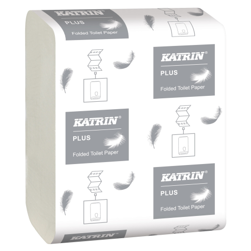 KATRIN Toilettenpapier Plus Einzelblatt, 9,9 x 25,5 cm