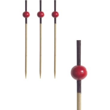 Papstar Red Pearl Fingerfood-Spieße 1 Packung = 250 Stück, Länge: 7 cm - Bild-Darstellung des Produktes 1