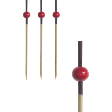 Papstar Red Pearl Fingerfood-Spieße 1 Karton = 6 x 250 Stück, Länge: 7 cm - Bild-Darstellung des Produktes 1