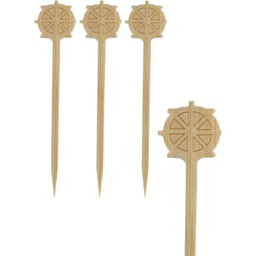 Papstar Steuerrad Fingerfood-Spieße 1 Packung = 200 Stück, Länge: 9 cm - Bild-Darstellung des Produktes 1