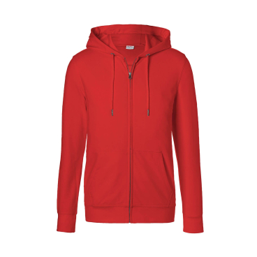 Kübler Workwear Kapuzen-Sweatjacke, Rot, 4XL, 50% Baumwolle/50% Polyester. 4XL - Bild-Darstellung des Produktes 1