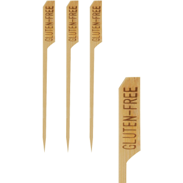 Papstar GLUTEN-FREE Fingerfood-Spieße 1 Packung = 250 Stück, Länge: 12 cm - Bild-Darstellung des Produktes 1