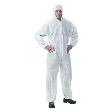 fortis Einwegschutzanzug Comfort, Größe XXL, weiß fortis Einwegschutzanzug Comfort, Größe XXL, weiß - Bild-Darstellung des Produktes 1