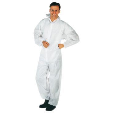 fortis Einwegschmutzanzug, PP, Gr. L, weiß fortis Einwegschmutzanzug, PP, Gr. L, weiß - Bild-Darstellung des Produktes 1