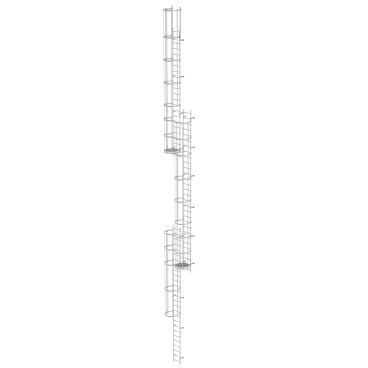 MUNK ortsfeste Steigleitern Aluminium, 17,64m SH PG2 1 Stück - Bild-Darstellung des Produktes 1