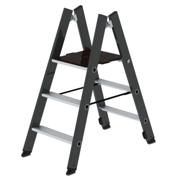 MUNK ML Klapptritt beidseitig begehbar RAL 7016 3 Stufen 1 Stück - Bild-Darstellung des Produktes 1