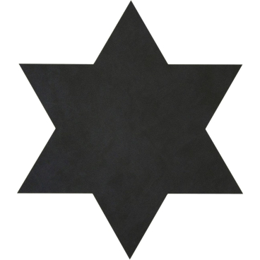 Lind DNA STAR Nupo Tischset, aus recyceltem Leder und Naturkautschuk, abwischbar und wasserabweisend. black - Bild-Darstellung des Produktes 1