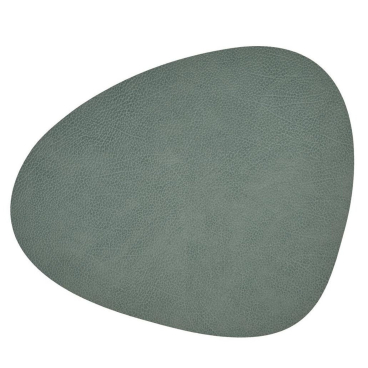 Lind DNA Curve Hippo Tischset – nachhaltig und wasserabweisend, aus recyceltem Leder und Naturkautschuk. pastel green - Bild-Darstellung des Produktes 1
