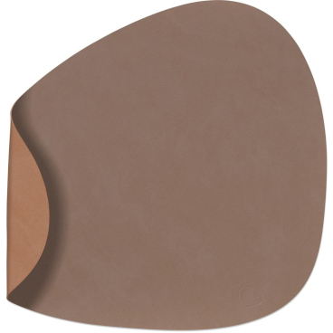 Lind DNA Double Curve Nupo Tischset, wendbar – recyceltes Leder & Naturkautschuk, wasserabweisend. 37x44 cm - Bild-Darstellung des Produktes 1