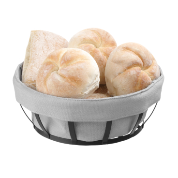 Brotkorb mit Beutel, HENDI, rund, 220x220x(H)80mm 427118 - Bild-Darstellung des Produktes 1