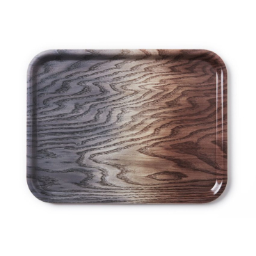 Applicata A Tribute to Wood Tablett – lebensmittelecht, vom Baum inspiriertes Muster mit schönen Farbverläufen, hergestellt in Schweden. braun/grau - Bild-Darstellung des Produktes 1