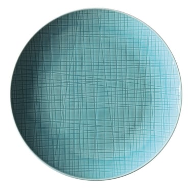 Rosenthal Selection Mesh – flacher Porzellanteller, wunderschöner Trendton und exzellente Verarbeitung. aqua - Bild-Darstellung des Produktes 1