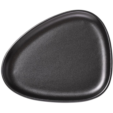 Lind DNA Stoneware Curve LUNCH Teller, Steinzeug – ofenfest bis 270°C, spülmaschinen-, mikrowellen- und gefrierfachtauglich. black - Bild-Darstellung des Produktes 1