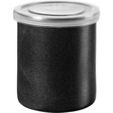 ASA kitchen'art Vorratsdose aus Steingut, schwarz, spülmaschinenfest. Ø 9,5 cm, Höhe 10 cm, schwarz - Bild-Darstellung des Produktes 1