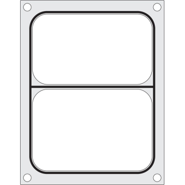 Matrize für Versiegelungsmaschine, HENDI, ein zweiteiliger Behälter (227x178 mm) 805596 - Bild-Darstellung des Produktes 1