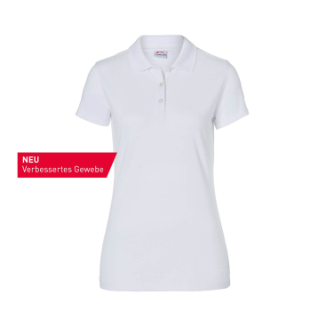 Kübler Workwear Damen Polo-Shirt, kurzarm, weiß, 50% Baumwolle/50% Polyester, XL. XL - Bild-Darstellung des Produktes 1