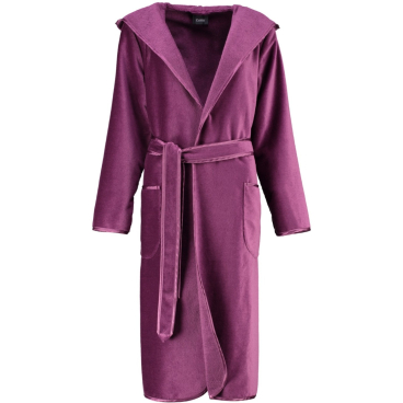 Cawö 4319 Basic Kapuzen-Bademantel Damen, 100% Baumwolle, violett. Größe 34 (XS) - Bild-Darstellung des Produktes 1