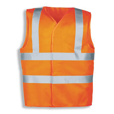 uvex Warnschutzweste protection flash Modell 8960, EN 20471 (2/2), orange, Gr. M. M - Bild-Darstellung des Produktes 1