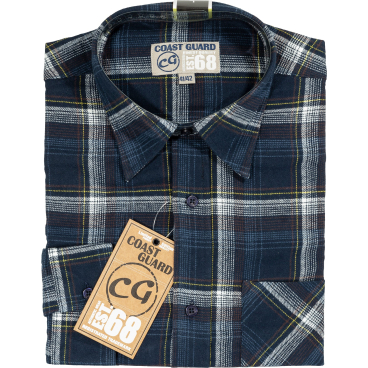 Coast Guard kariertes Flanellhemd, 85 cm Länge. 49/50 - Bild-Darstellung des Produktes 1