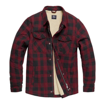 Vintage Industries Craft Heavyweight Sherpa – Karo-Flanell Workwear-Jacke, 100% Baumwolle mit warmem Sherpa-Futter. 2XL - Bild-Darstellung des Produktes 1