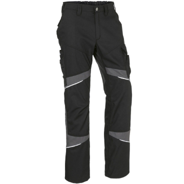 Kübler Bundhose ACTIVIQ cotton+ Arbeitshose – 65% Baumwolle, ergonomische Knie, reflektierende Einsätze Farbe: schwarz/anthrazit, Größe: 102 - Bild-Darstellung des Produktes 1