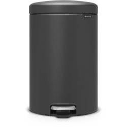 Brabantia International B.V. Brabantia Treteimer NEWICON, 20 Liter, Stylischer Abfalleimer mit herausnehmbaren Innenbehälter, Farbe: Mineral Infinite Grey 114182