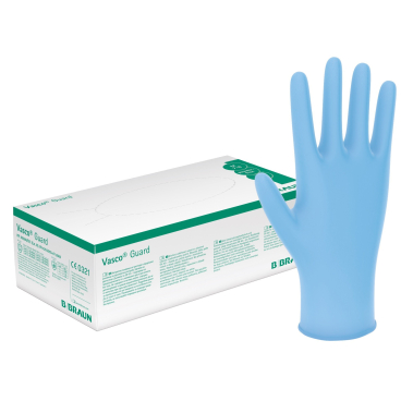 B. Braun Vasco® Guard Einmalhandschuhe, Nitril 1 Karton = 10 Packungen, Größe XL - Bild-Darstellung des Produktes 1