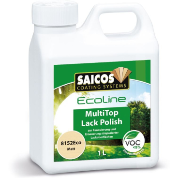 SAICOS Ecoline MultiTop Lack Polish Pflegemittel, seidenmatt 1 Liter - Henkelflasche - Bild-Darstellung des Produktes 1