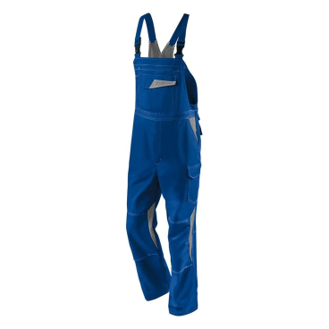 Kübler Latzhose IMAGE DRESS new design – knieschutzfähig (mit Kniepolstern 8108), 65% Baumwolle Farbe: kornblau/grau, Größe: 56 - Bild-Darstellung des Produktes 1