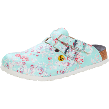 Birkenstock Kay ESD Flower Pantoletten, Unisex, Mint, Gr. 39. mint - Bild-Darstellung des Produktes 1
