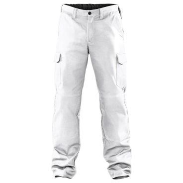 Kübler Cargohose ORGANiQ – 100% Baumwolle, Gr. 58, weiß, mit Kniepolstertaschen 58 - Bild-Darstellung des Produktes 1