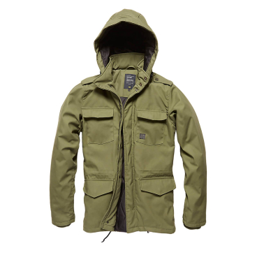 Vintage Industries Darren Parka – wasserdichter Parka (5000 mm), atmungsaktiv (3000 g/m²), wattiert für Wärme, mit abnehmbarer Kapuze und verstellbarer Taille. XL - Bild-Darstellung des Produktes 1