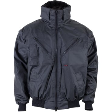 Kübler Pilotenjacke 3XL, schwarz – robuste Arbeitsjacke aus 60% Baumwolle/40% Polyester. 3XL - Bild-Darstellung des Produktes 1