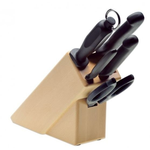 Giesser Messerblock, 5-teilig, aus Buche