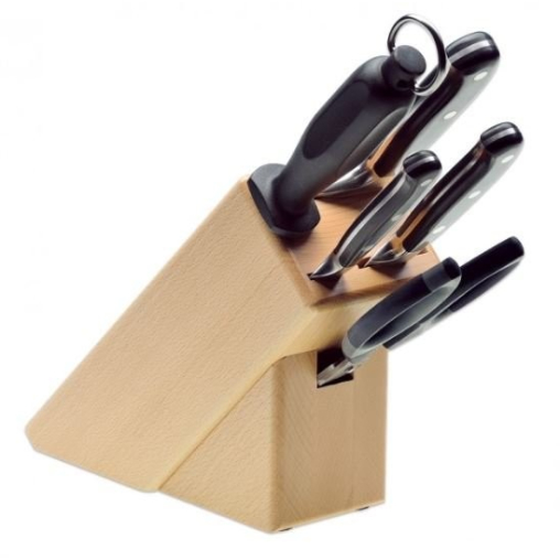 Giesser BestCut Messerblock aus Buche, 5-teilig