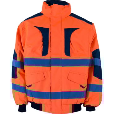 Canadian Line Warnbau-Pilotenjacke, 100% Polyester, Unisex, Gelb/Orange. 3XL - Bild-Darstellung des Produktes 1