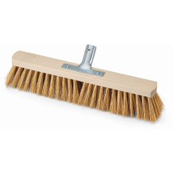 NÖLLE PROFI BRUSH Bürsten- und Pinseltechnik e.K. Saalbesen, Poly-Kokos mit aufgeschraubtem Metallstielhalter, Stabiler Großraumbesen aus Flachholz, Breite: 41,5 cm, Metallstielhalter Ø 24 mm 00231006