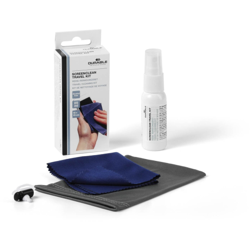 DURABLE Screenclean Travel Kit Reinigungsset, 3-teilig