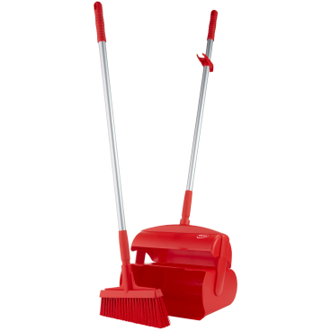 Vikan Kehrschaufelset mit Besen, 370 mm Farbe: rot - Bild-Darstellung des Produktes 1