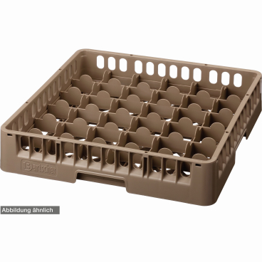 Bartscher Gläserkorb, 36 Fächer, braun Abmessung: 500 x 500 x 306 mm - Bild-Darstellung des Produktes 1