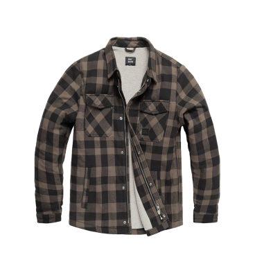 Vintage Industries Craft Heavyweight Sherpa – Workwear-Oberteil aus 100% Baumwollflanell mit Polyester-Sherpa-Futter, Karo. M - Bild-Darstellung des Produktes 1