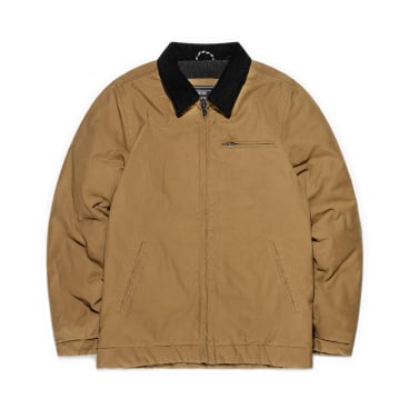 Vintage Industries Osker Jacke – schwere Baumwoll-Canvas, wattiert (recyceltes Polyester), mit Reißverschluss. XL - Bild-Darstellung des Produktes 1